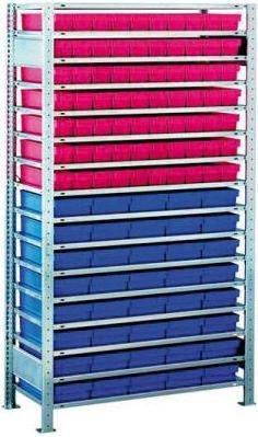 Actual product image Schulte Lagertechnik MULTIplus150 boltless basic shelving system with 110 bins