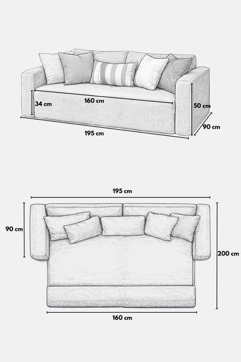 Produktbild Atelier del Sofa Wello Double 2-Seat Sofa-Bed (2-Sitzer)