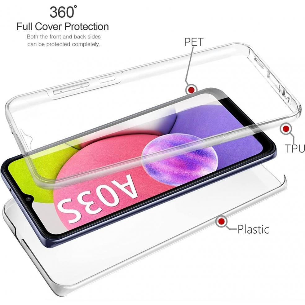 Thumbnail - Screenguard 360° Screen & Body Protector Samsung Galaxy A03s Hülle mit Folie (Samsung Galaxy A03s), Smartphone Hülle, Tr...