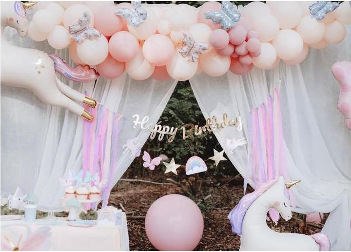 Actual product image Partydeco Birthday garland unicorn Cuty