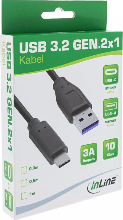 Produktbild InLine USB 3.1 Kabel (0.30 m, USB 3.1)