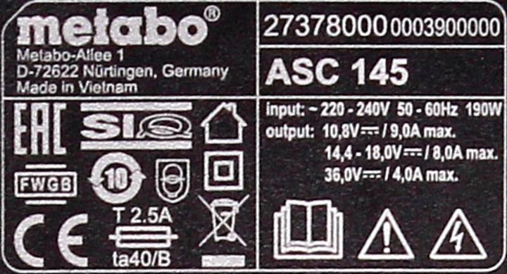 Produktbild Metabo Basis-Set (18 V)