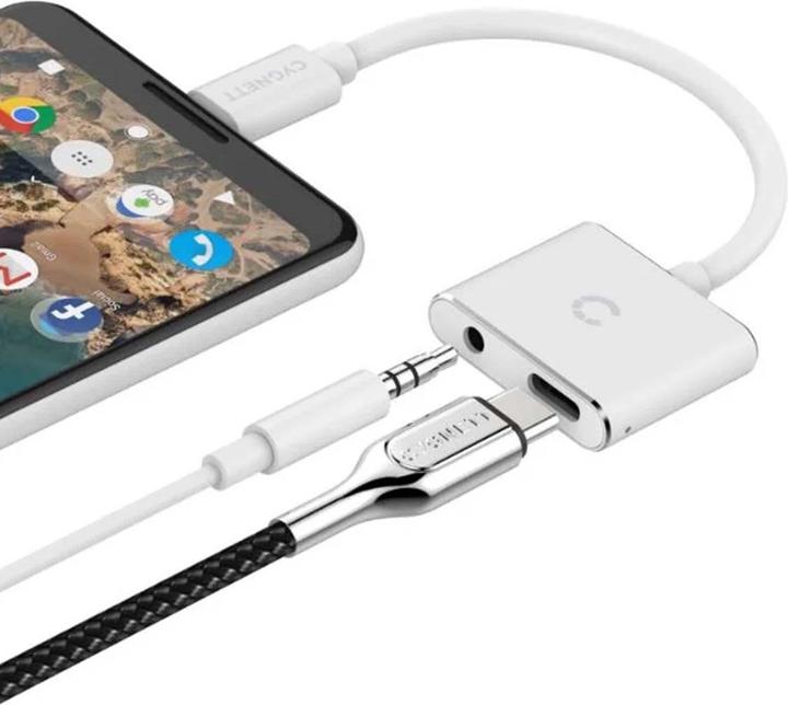 Actual product image Cygnett Adapter audio USB-C to mini jack 3.5mm i USB-C Essential (white) (USB Type C)