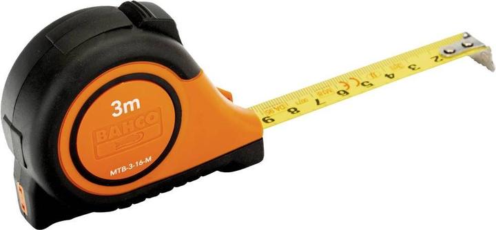 Actual product image Bahco Measuring tape short with rubber coating, magnetic, metric 8 m (8 m)