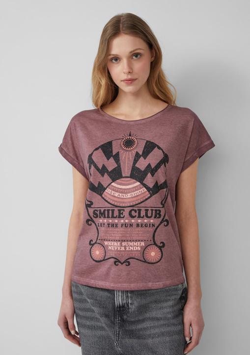 Produktbild S.Oliver T-Shirt Gewaschenes T-Shirt mit Frontprint (M)