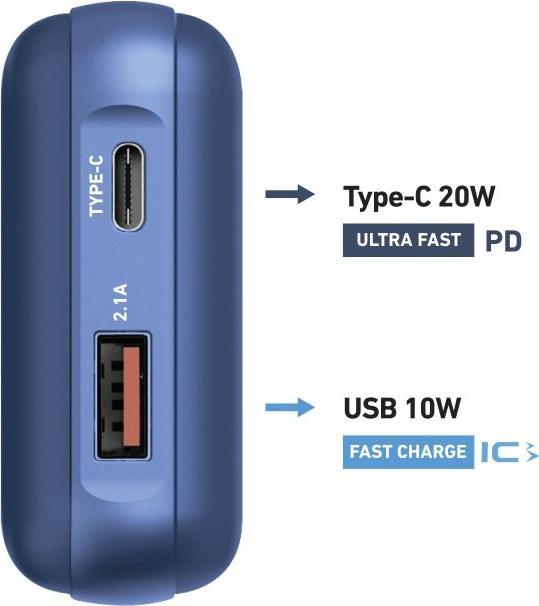 Actual product image SBS Power Delivery 20W, 10,000 mAh (10000 mAh, 20 W, 37 Wh)