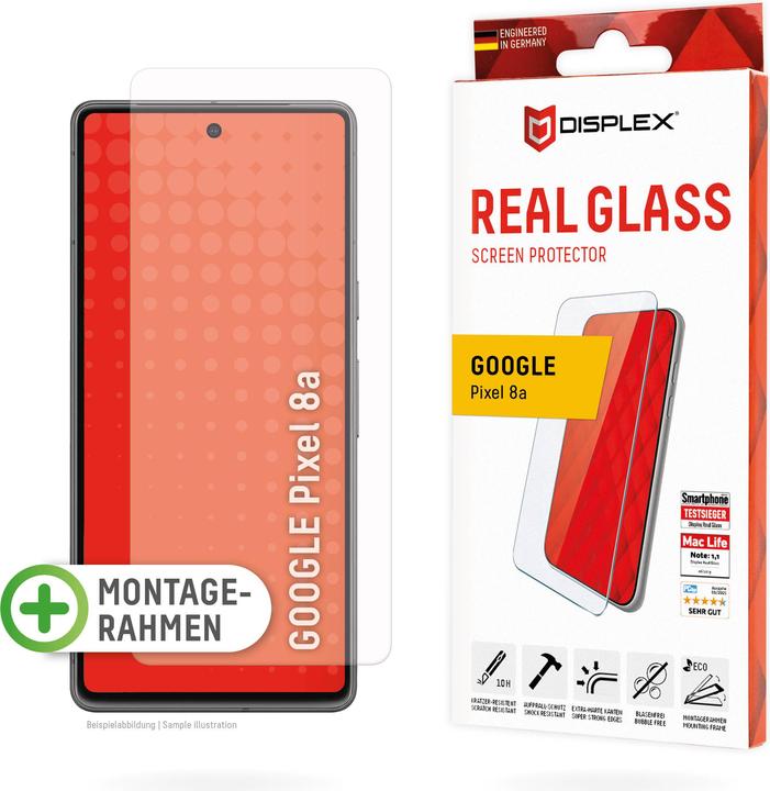 Actual product image Displex Real Glass, 2D Panzerglas (1 Piece, Google Pixel 8a)
