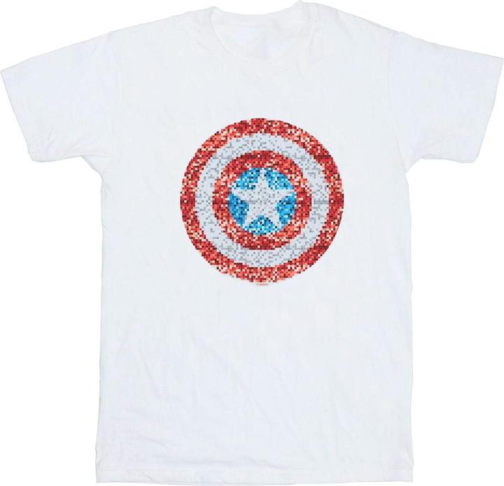 Produktbild Captain America Pixelated Shield TShirt (M)