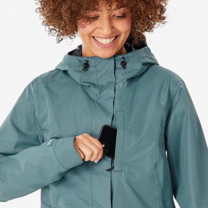 Immagine prodotto Quechua Wanderjacke Damen wasserdicht - NH500 grün (L)