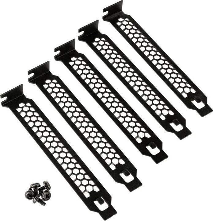 Actual product image Kolink PCI slot covers - 5 pieces, black