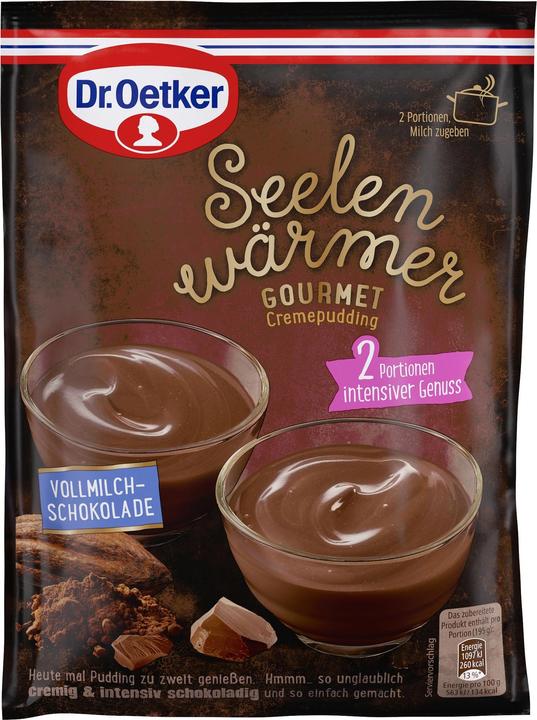 Produktbild Dr. Oetker Pudding Seelenwärmer Gourmet, Vollmilch-Schokolade (90 g)