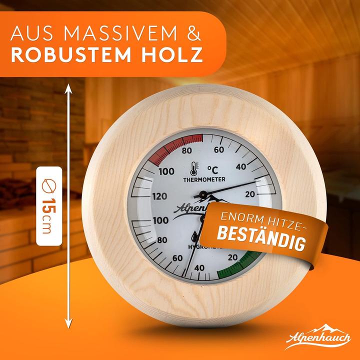 Produktbild Alpenhauch Sauna-Thermometer & Hygrometer