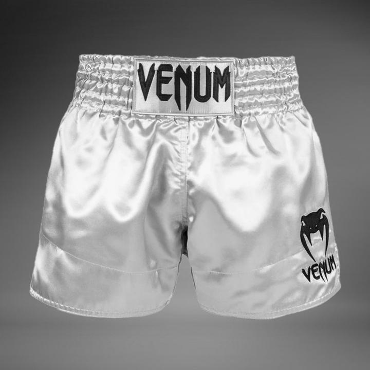 Produktbild Venum Classic Muay Thai Shorts - Silver/Black (L)