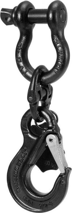 Safetex Universal load hook 22cm black anodised WLL2000kg