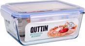 Actual product image Quttin Rectangular lunch box with herm lid 26x22cm