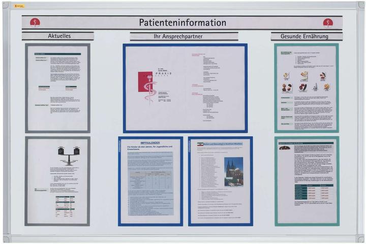 Produktbild Franken Magnet-Tasche FRAME IT X-tra!Line, DIN A3, grau Dokumentenhalter, transparent, magnetisch, Hartfolie (A3, 1x)
