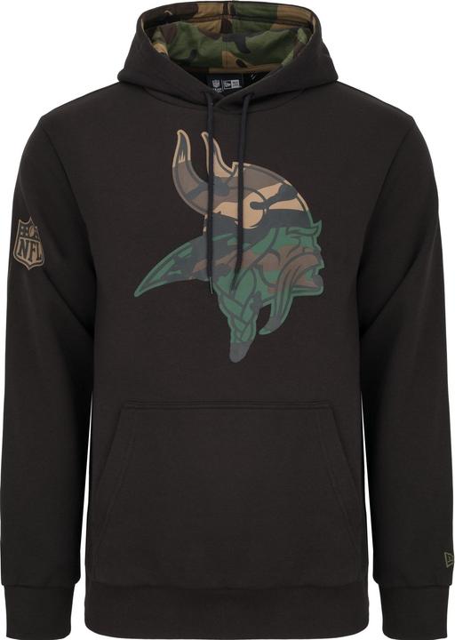 Actual product image New Era Fleece Hoody - NFL Minnesota Vikings schwarz - XL (XL)