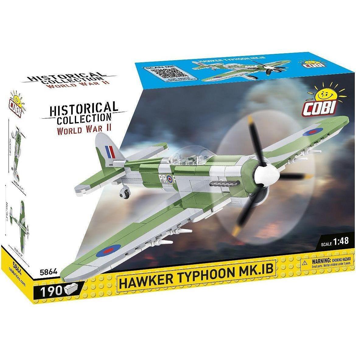Cobi Historical Collection 5864 - Hawker Typhoon NK.IB, WWII