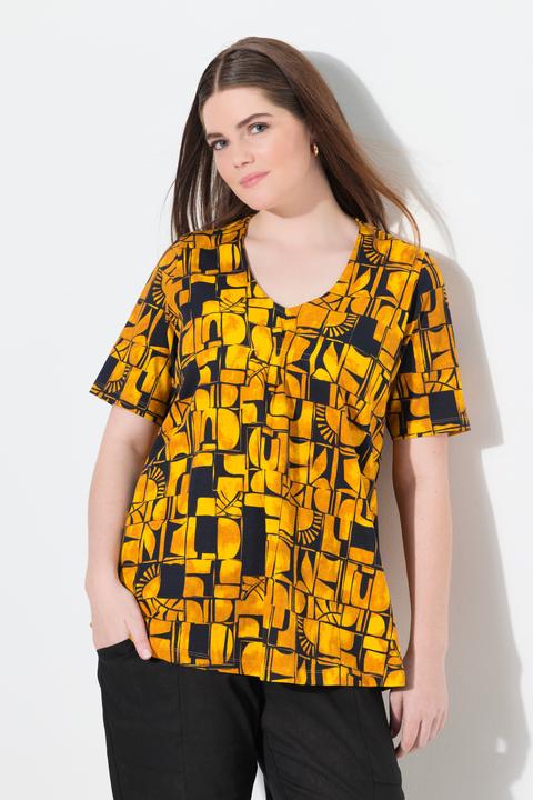 Produktbild Ulla Popken T-Shirt, Sonnen, V-Ausschnitt, Halbarm (50, 52)
