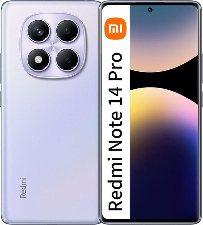 Actual product image Xiaomi Redmi Note 14 Pro (512 GB, Aurora Purple, 6.67", Dual SIM, 4G)