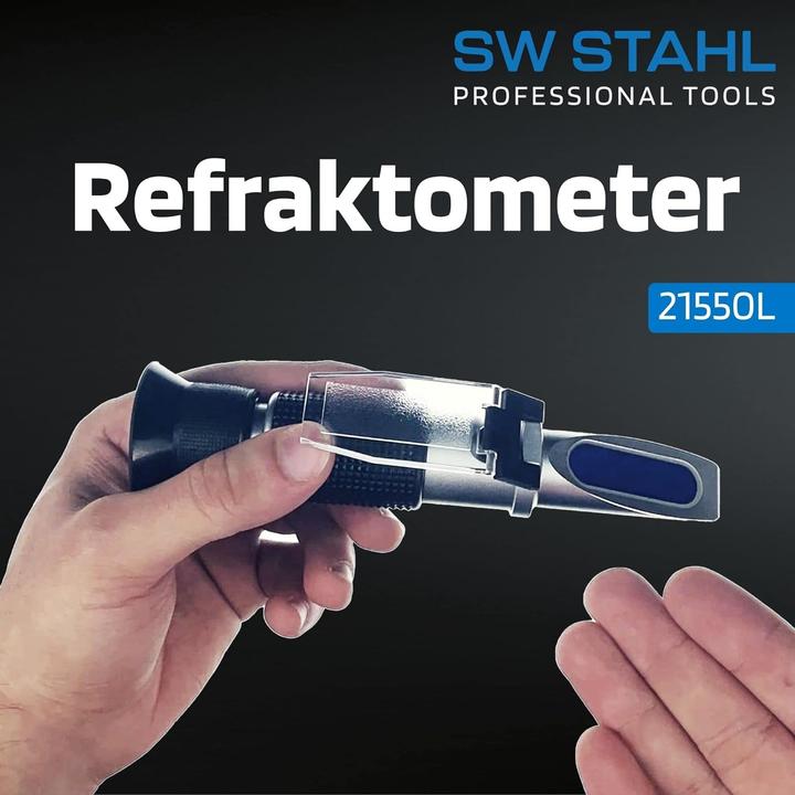Actual product image SW-Stahl 21550L Refraktometer I zur Prüfung von Frostschutzmittel, Batteriesäure und Adblue I Werkze