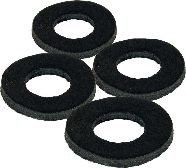 Actual product image Fox leather washers label