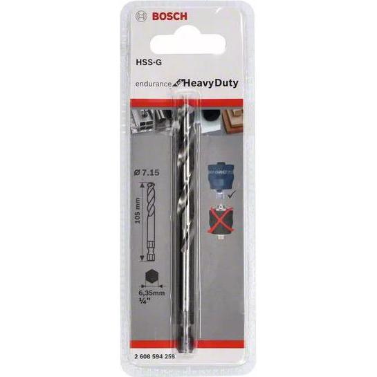 Thumbnail - Bosch Professional Zubehör, Bohrereinsatz, Zentrierbohrer für Lochsäge Plus HSS-G Ø 7.15x105mm (7.15 Millimeter)