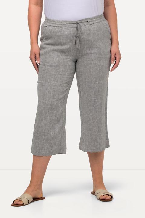 Produktbild Ulla Popken 7/8-Leinenhose, elastischer Bund, natürlich kühl (56)
