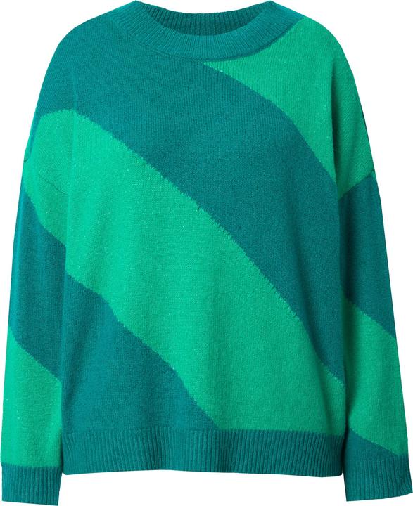 Image du produit Studio Untold Pull oversize, larges rayures en diagonale (42, 44)