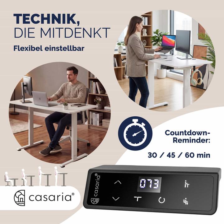 Actual product image Casaria Höhenverstellbarer Schreibtisch