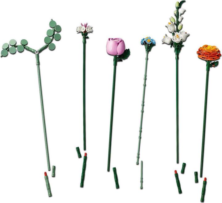 Actual product image LEGO Schöner Rosafarbener Blumenstrauss (10342, LEGO Botanicals, LEGO Icons)