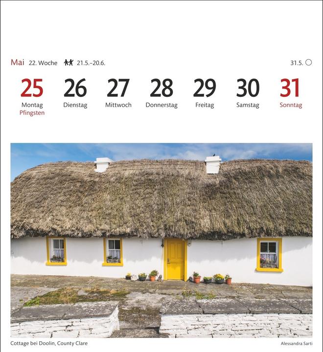 Actual product image Harenberg Irland Sehnsuchtskalender 2026 - Wochenkalender mit 53 Postkarten (Hardcover, German)