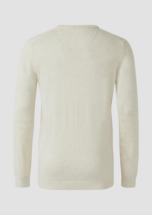 Produktbild s.Oliver Strickpullover Baumwollpullover mit Logo-Stickerei (XXL)