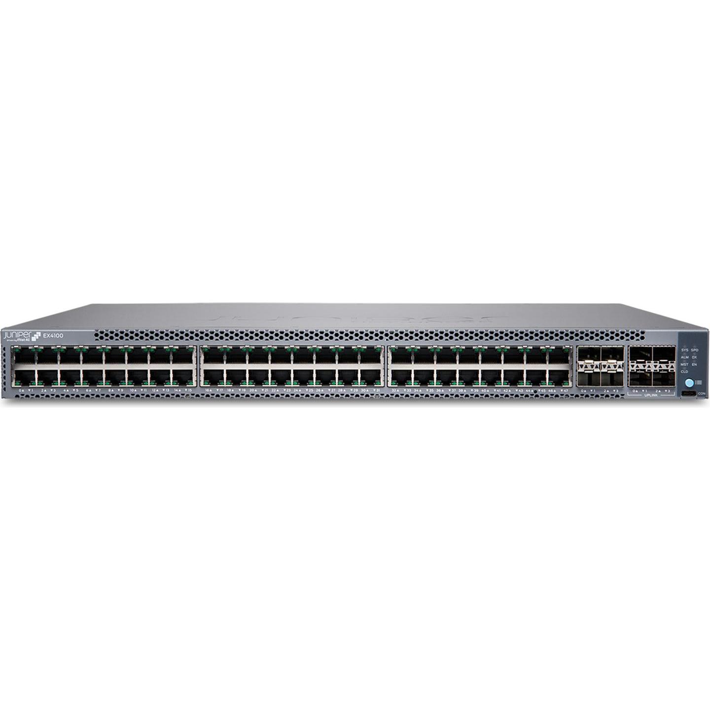 Juniper EX4100-48T - 1 Gbps Supporto Power over Ethernet (PoE) 1U Grigio (48 porte), Switch di rete, Grigio