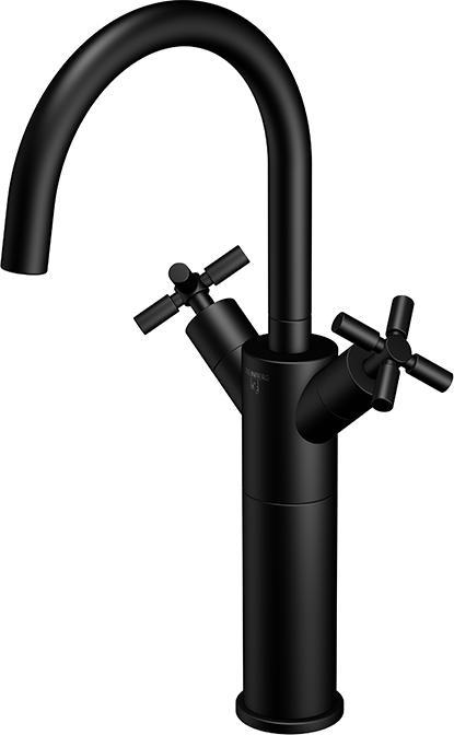 Produktbild Steinberg Serie 250 Waschtischarmatur, hoch, schwenkbar, Zweigriff, mit Ablaufgarnitur, Ausladung 15