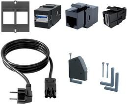 Actual product image Bachmann Desk 2xSchuko, 1xUSB Charger & (2 x, CEE 7/3)