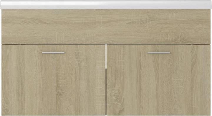 Actual product image vidaXL Waschbeckenunterschrank mit Waschbecken