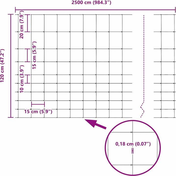 Produktbild vidaXL Feldzaun