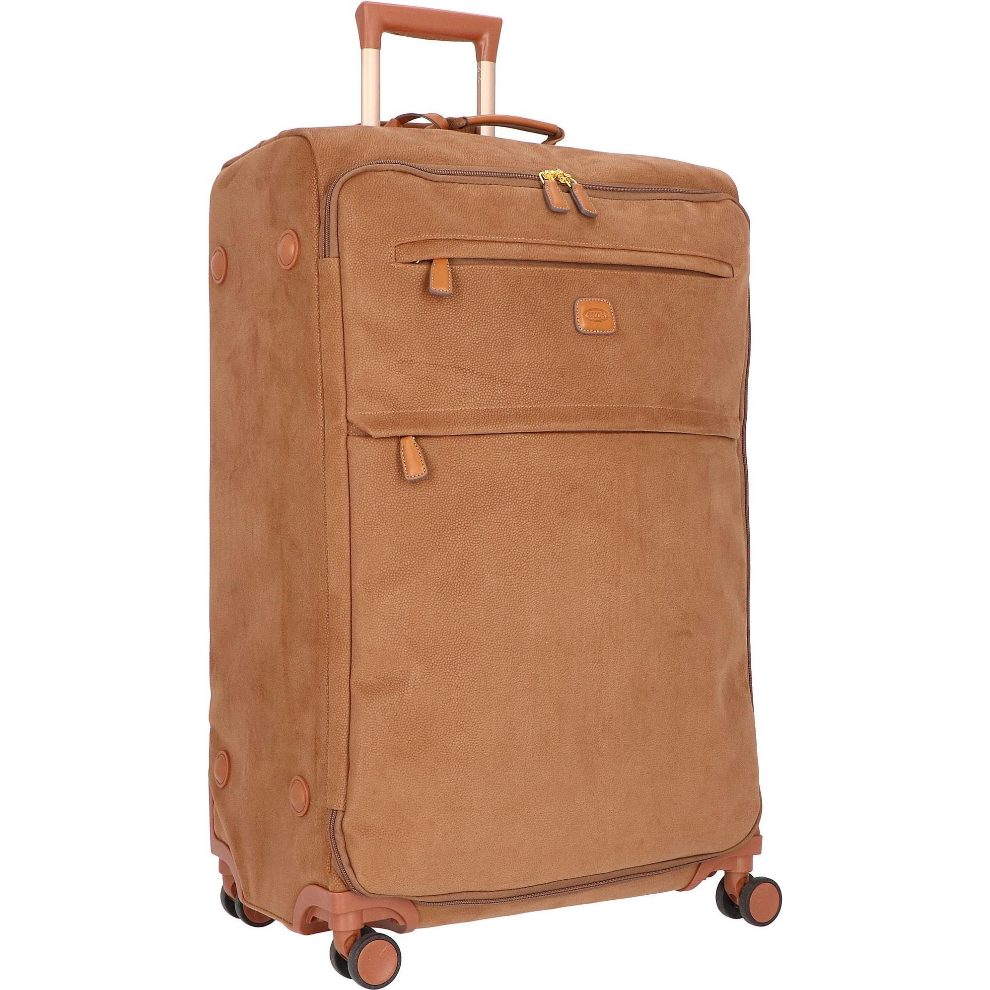 Brics, Koffer, Zachte koffer / Trolley / Reiskoffer - Life - 77 cm - Bruin, Beige, (88 l, XL (ab 115l))