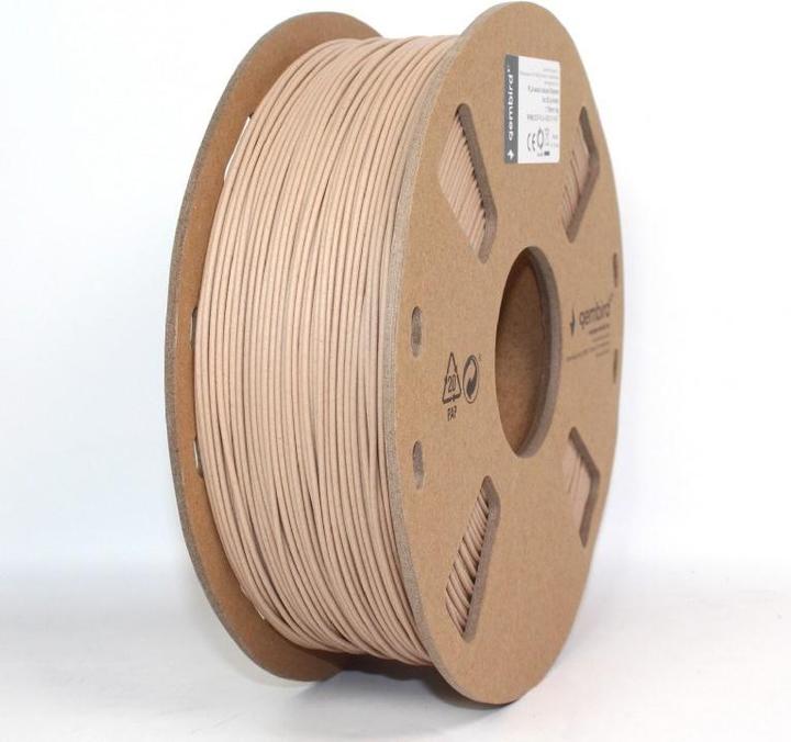 Immagine prodotto Gembird Filamento, PLA Legno Naturale, 1,75 mm, 1 kg (PLA, 1.75 mm, 1320 g, Marrone)