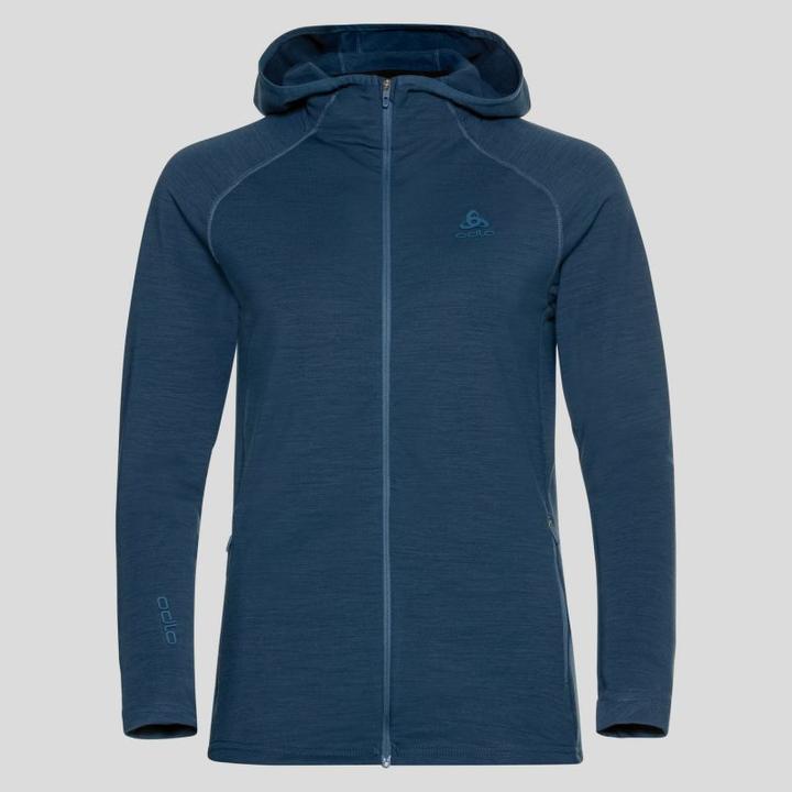 Immagine prodotto Odlo Felpa a strato medio con cappuccio e zip integrale ASCENT PW 220 (XS)