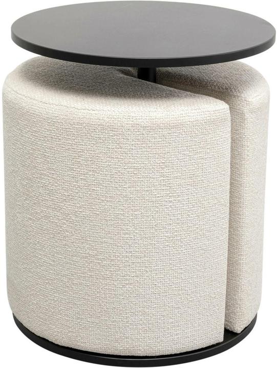Kare Design Beistelltisch mit Hocker Better Together (2-tlg.)