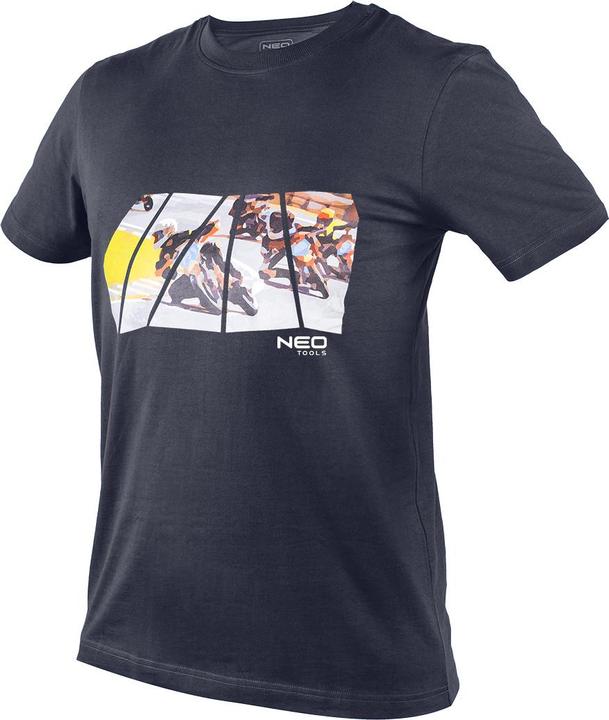 Neo Bedrucktes T-shirt, Motorrad, Grösse L