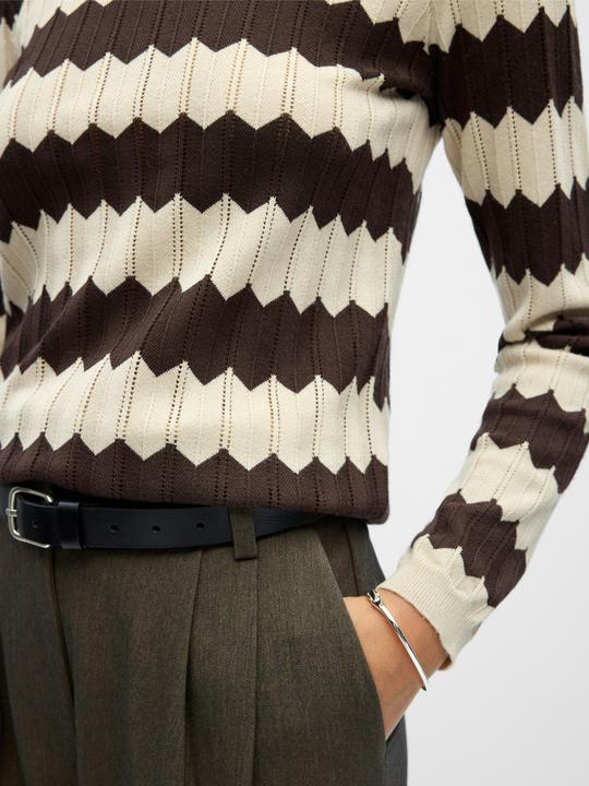 Actual product image Object Gestreifter Strickpullover (M)