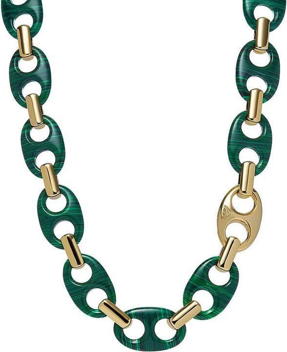 Actual product image Emporio Armani Egs3145710 Ladies Collier - Gold -colored (Brass, Malachite, Gold)
