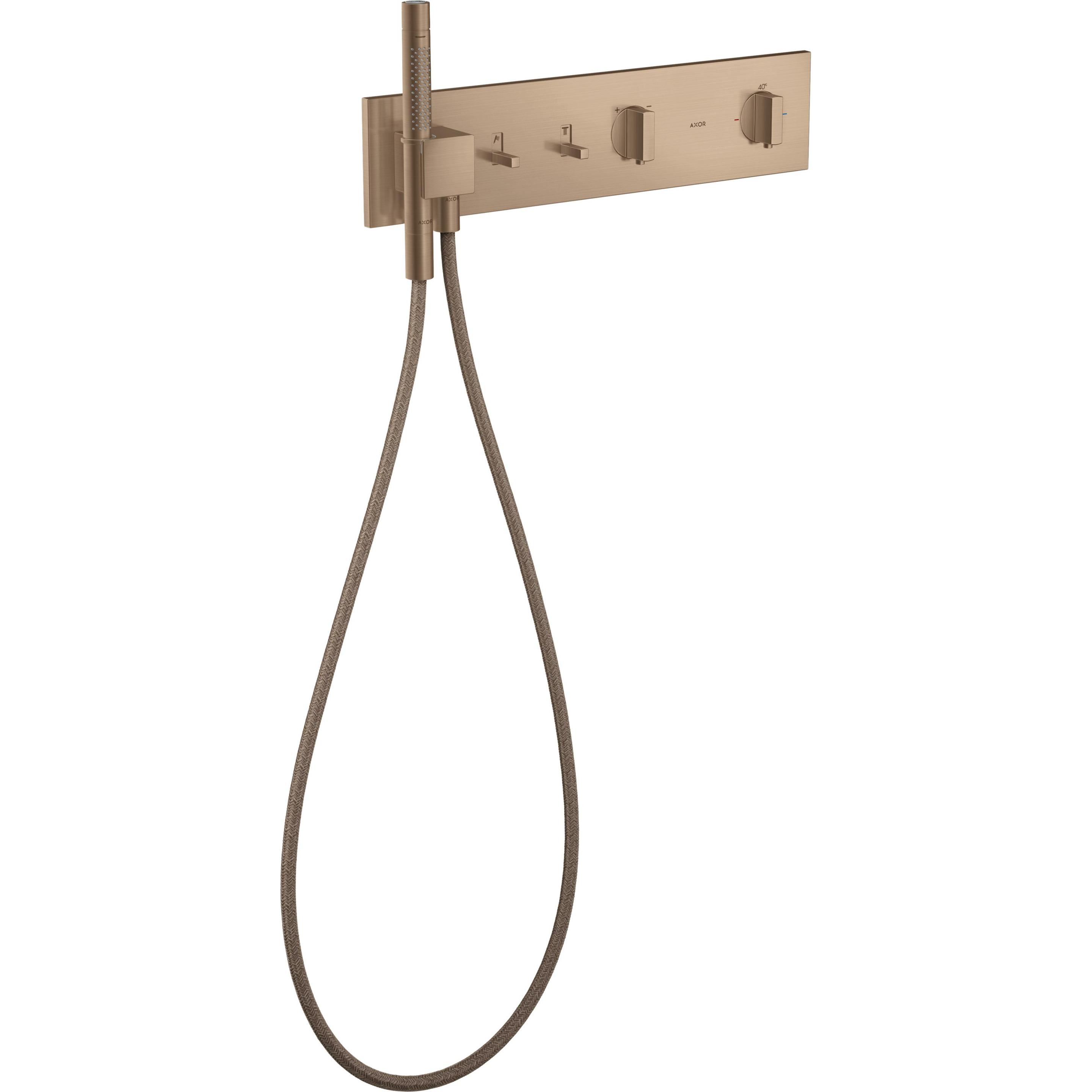 hansgrohe, Badarmatur, AXOR ShowerComposition Thermostatmodul Select, 2 Verbraucher, 470/110, 12571