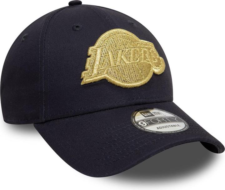 Actual product image New Era 9Forty Strapback Cap - METALLIC Los Angeles Lakers