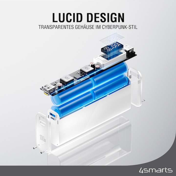 Immagine prodotto 4smarts Lucid Block (20000 mAh, 100 W, 74 Wh)