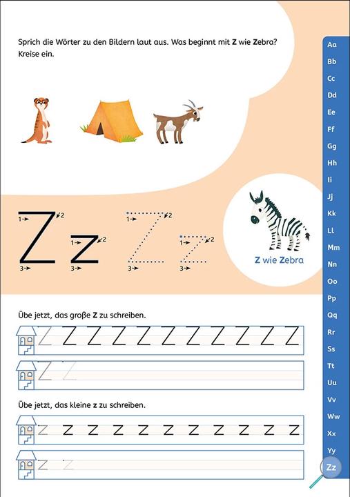 Actual product image Schreiben lernen mit Spurrillen - Buchstaben (German, Carmen Eisendle, Loewe learning and puzzles, 2023)