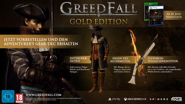 Produktbild Focus Home Interactive GreedFall - Gold Edition (inkl. Bonus DLC) (PS5, DE)